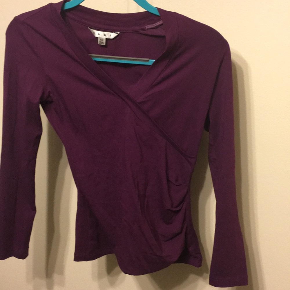 Cabi false wrap shirt!